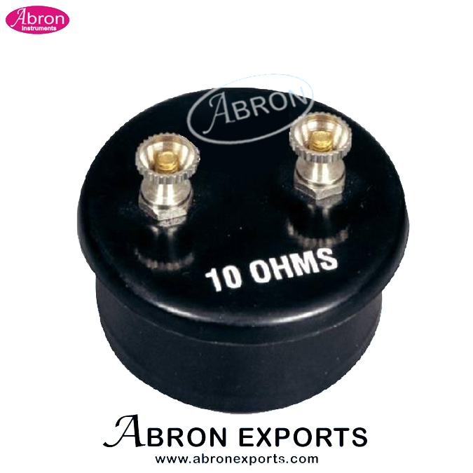 Resistance in box with brass terminals 10 ohms in backelite box pack of 10 abron AP-880B10B